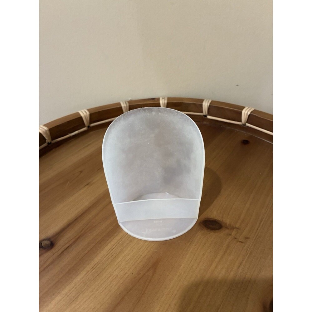 Vintage TUPPERWARE #292-4 CLEAR SHEER 4” ROCKER SCOOP FLOUR SUGAR KITCHEN USA